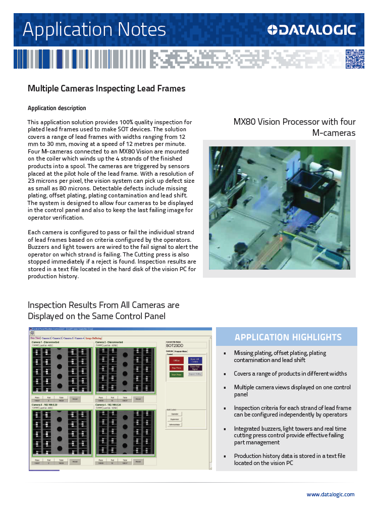 Application Notes - Multiple cameras